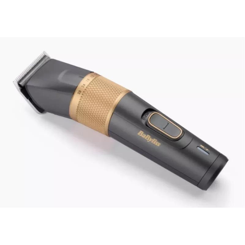 Haartrimmer BaByliss E987E Gold Granite – wiederaufladbarer Li-Ion-Akku, 8 Längenstufen, 0,6 mm – 28 mm, wasserdicht