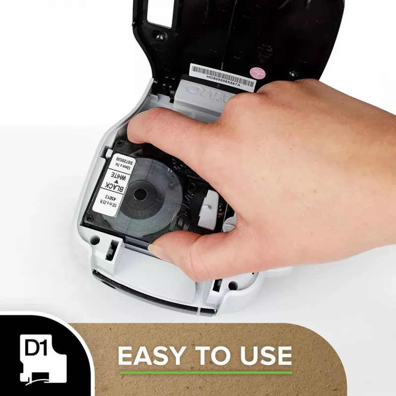 DYMO D1 Durable - Schwarz auf Weiß - 12 mm