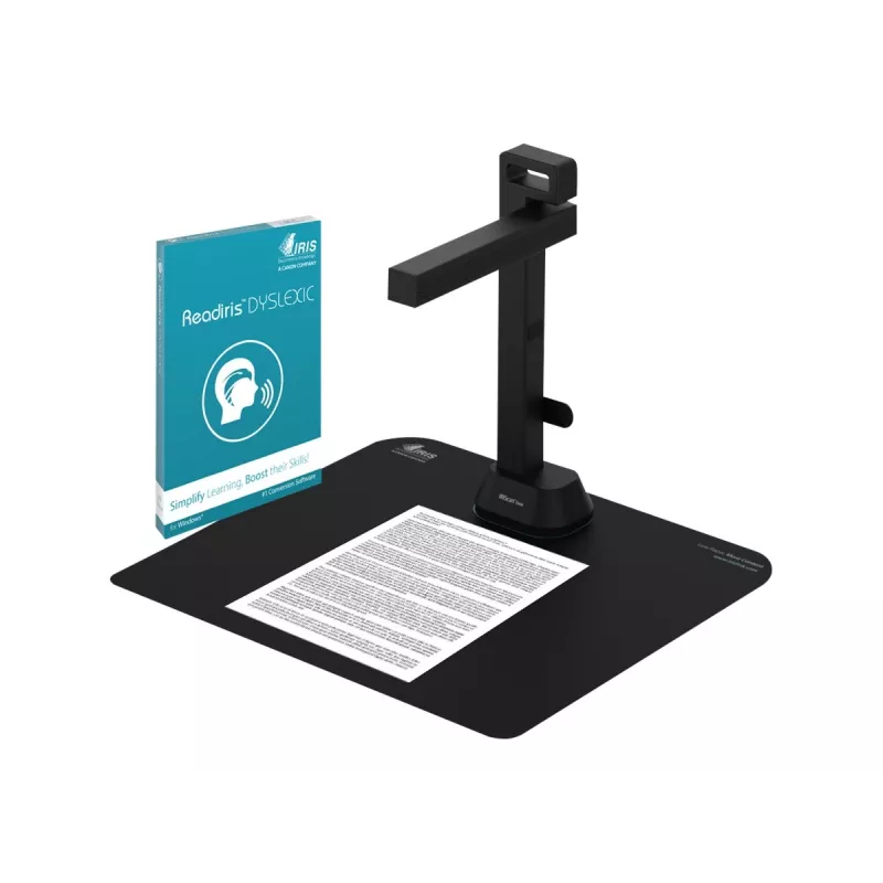 A3-Dokumentenscanner I.R.I.S. 462992 — 32 MP CMOS, max. Scan-Bereich 420×297 mm, 4608×3456 px, USB, Schwarz, 1,15 kg