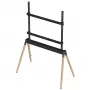 TV-Zubehör Bodenständer 55-86/BLK/WOOD TVS-86F-01-BK Gembird