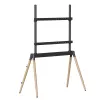 TV-Zubehör Bodenständer 55-86/BLK/WOOD TVS-86F-01-BK Gembird
