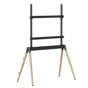TV-Zubehör Bodenständer 55-86/BLK/WOOD TVS-86F-01-BK Gembird