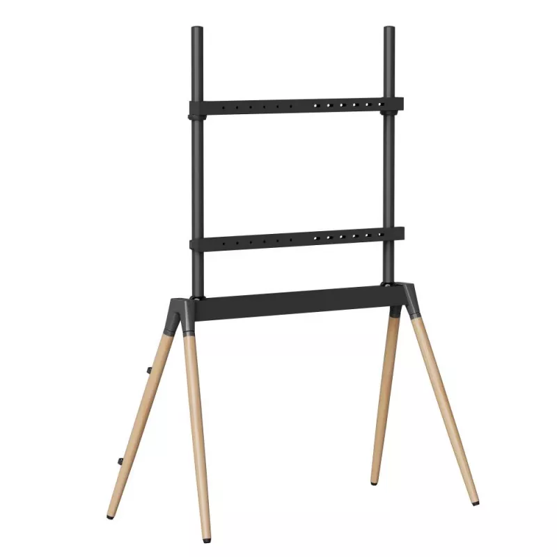 TV-Zubehör Bodenständer 55-86/BLK/WOOD TVS-86F-01-BK Gembird