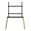 TV-Zubehör Bodenständer 55-86/BLK/WOOD TVS-86F-01-BK Gembird