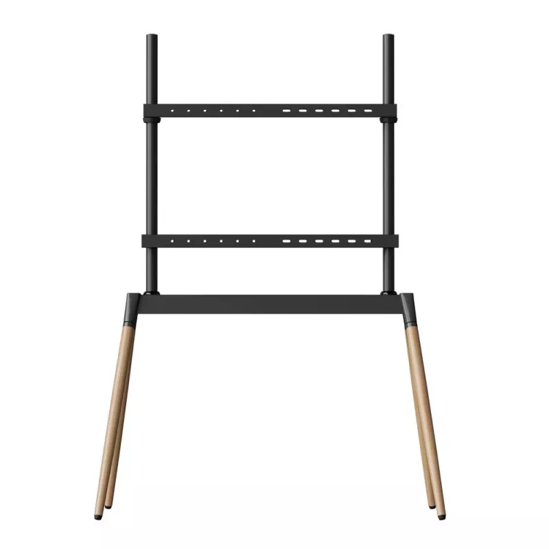 TV-Zubehör Bodenständer 55-86/BLK/WOOD TVS-86F-01-BK Gembird