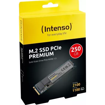 Intenso PREMIUM - SSD - 250 GB - intern - M.2 2280 - PCI Express 3.0 x4 (NVMe) (3835440)