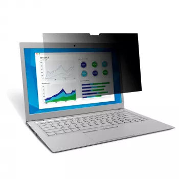 3M Blickschutzfilter für 14.0 Widescreen-Laptop mit COMPLY-Befestigungssystem - Blickschutzfilter für Notebook - 35,6 cm Widescreen (14 Widescreen) - Schwarz (7100210599)