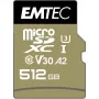 Speicherkarte Emtec 512GB MicroSDXC UHS-I ECMSDM512GXC10SP