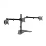 LOGILINK BP0174 Dreifach-Monitorhalterung 17-27 Zoll Armlänge je 658 mm mit Smartphone-Halterung Aluminium
