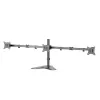 LOGILINK BP0174 Dreifach-Monitorhalterung 17-27 Zoll Armlänge je 658 mm mit Smartphone-Halterung Aluminium