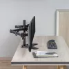 LOGILINK BP0174 Dreifach-Monitorhalterung 17-27 Zoll Armlänge je 658 mm mit Smartphone-Halterung Aluminium