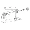 LOGILINK BP0174 Dreifach-Monitorhalterung 17-27 Zoll Armlänge je 658 mm mit Smartphone-Halterung Aluminium