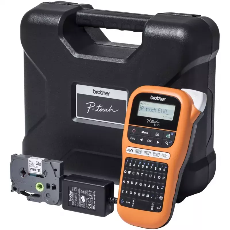 Etikettendrucker Brother PT-E110VP Thermotransfer Farbe 180 x 180 DPI 20 mm/s TZe QWERTY
