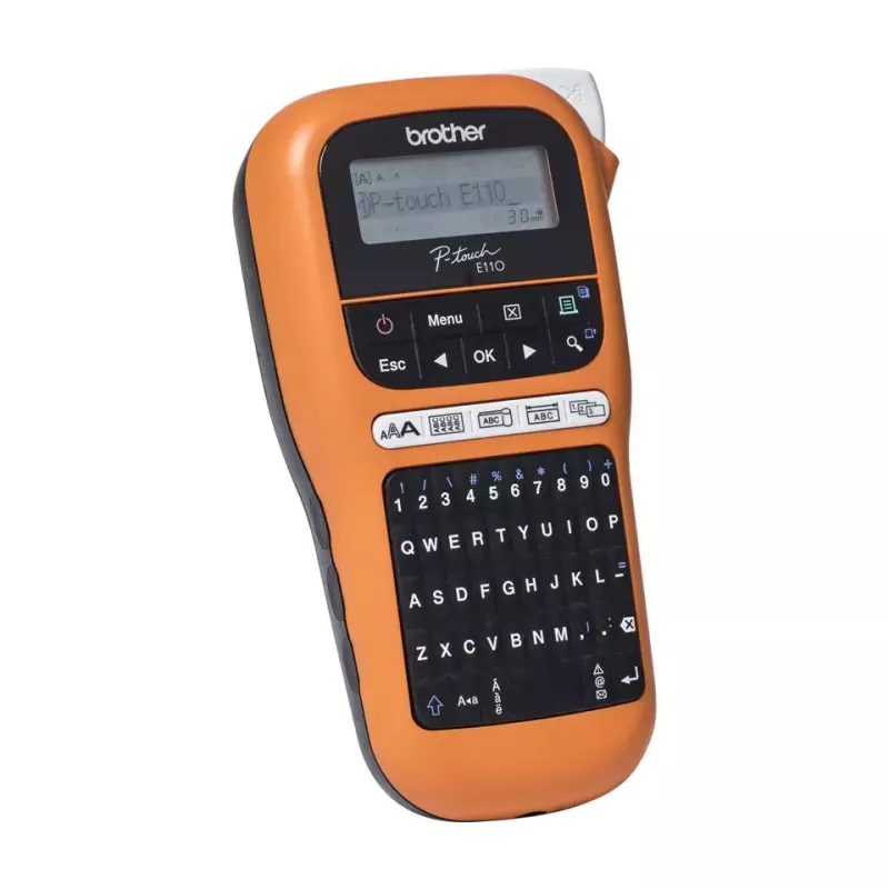 Etikettendrucker Brother PT-E110VP Thermotransfer Farbe 180 x 180 DPI 20 mm/s TZe QWERTY