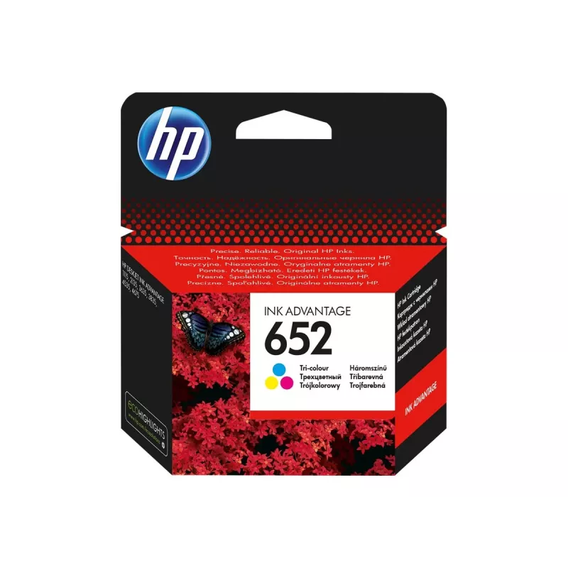 HP 652 Tri-Color Original Ink Advantage Patrone