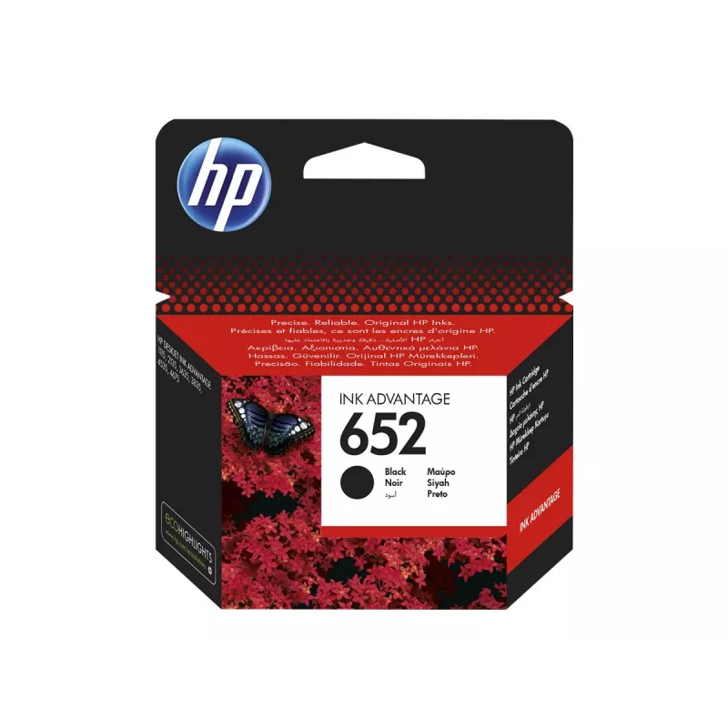 HP 652 Schwarz Original Ink Advantage Patrone