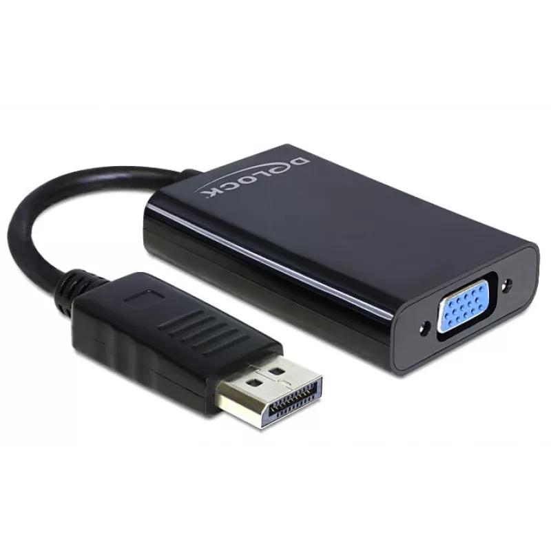 Delock Adapter DisplayPort Stecker > VGA 15-Pin Buchse - DisplayPort-Adapter - DisplayPort (M)