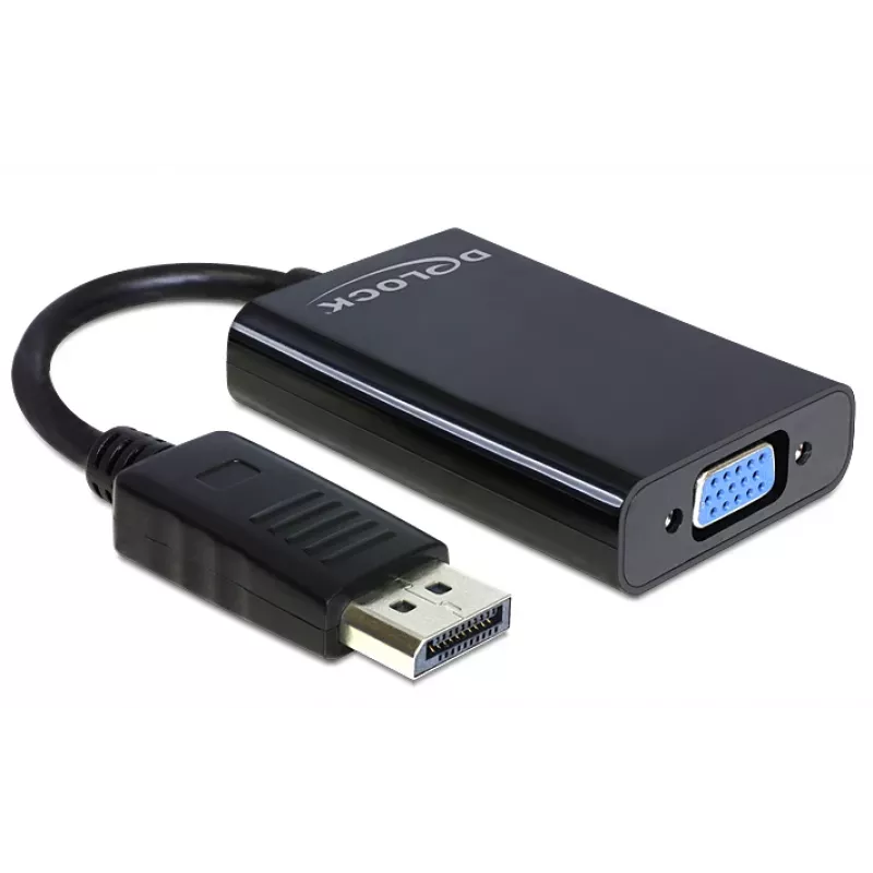 Delock Adapter DisplayPort Stecker > VGA 15-Pin Buchse - DisplayPort-Adapter - DisplayPort (M)