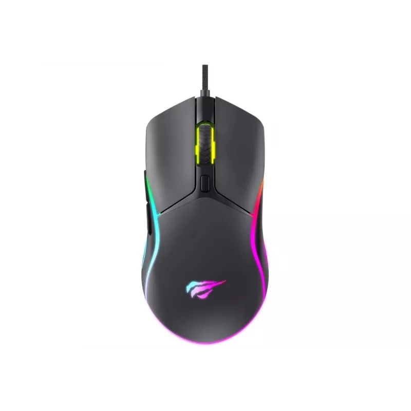 Havit MS1038 Gaming-Maus schwarz beidhändig USB 8000 DPI 7 Tasten