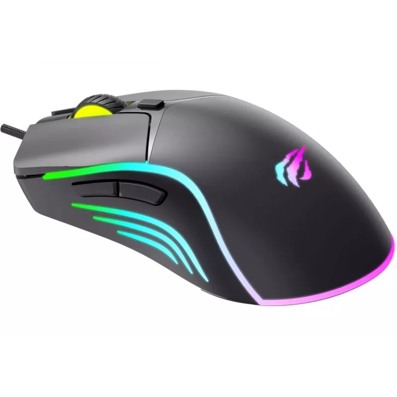 Havit MS1038 Gaming-Maus schwarz beidhändig USB 8000 DPI 7 Tasten