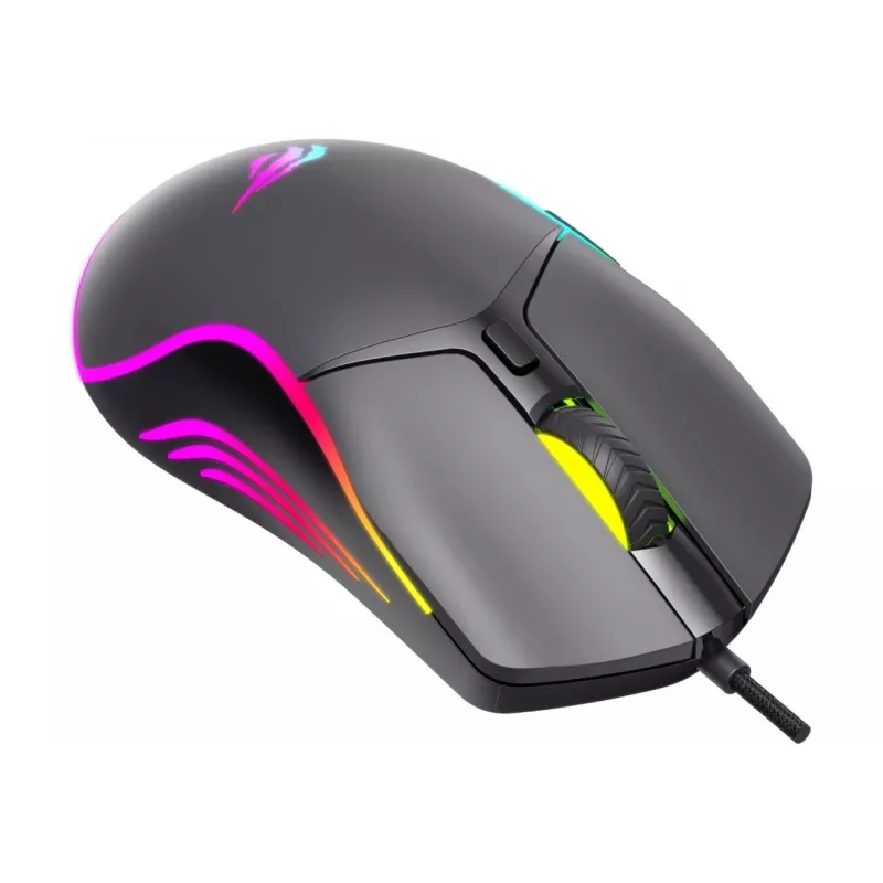 Havit MS1038 Gaming-Maus schwarz beidhändig USB 8000 DPI 7 Tasten