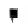 Ladegerät HAVIT UCLE001 EU GaN Drei-Port 30 W schwarz — kompaktes USB-Ladegerät mit 3 Anschlüssen