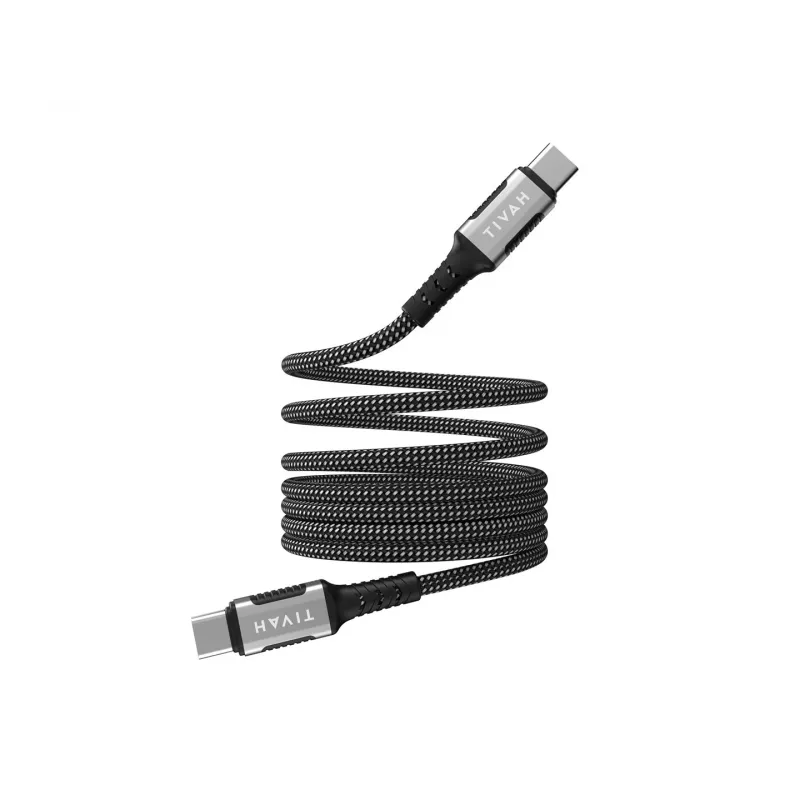 Havit CB6297 Magnetisches Kabel USB Typ C auf USB Typ C 1m Schwarz