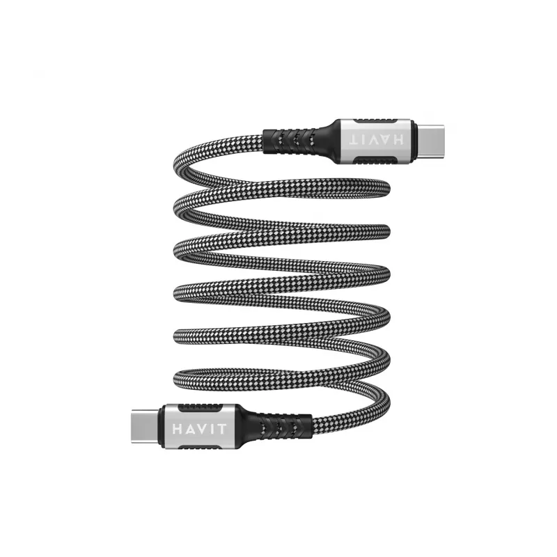 Havit CB6297 Magnetisches Kabel USB Typ C auf USB Typ C 1m Schwarz