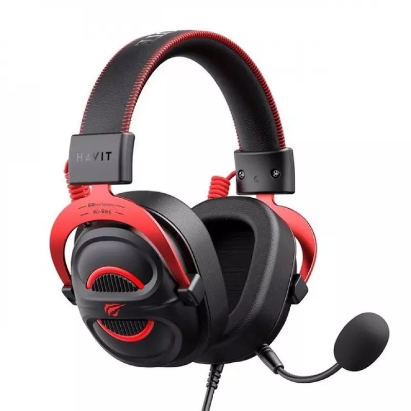Headset Havit H2002E Pro Kabelgebunden Gaming Schwarz Rot