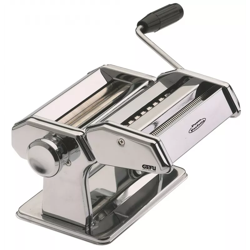 Manuelle Nudelmaschine GEFU PASTA PERFETTA Edelstahl für Lasagne Tagliatelle Taglierini