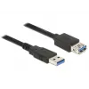 USB-Kabel DeLOCK 85056 USB 3.2 Gen 1 2m USB A Schwarz