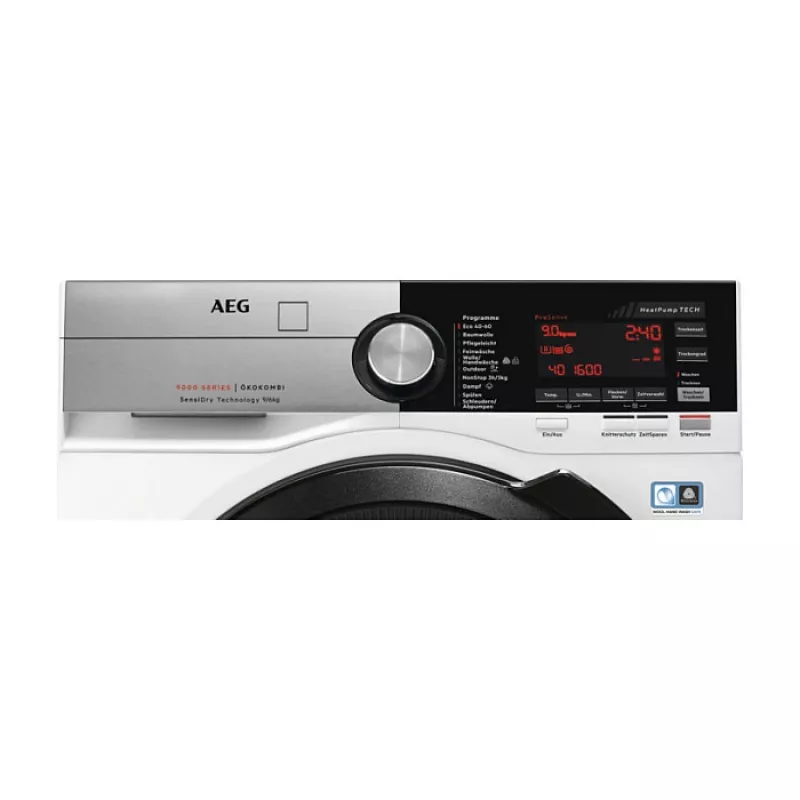 Waschtrockner AEG L9WEF80690 Frontlader freistehend 6 kg Waschen & Trocknen, 1551 U/min, Wärmepumpe, weiß