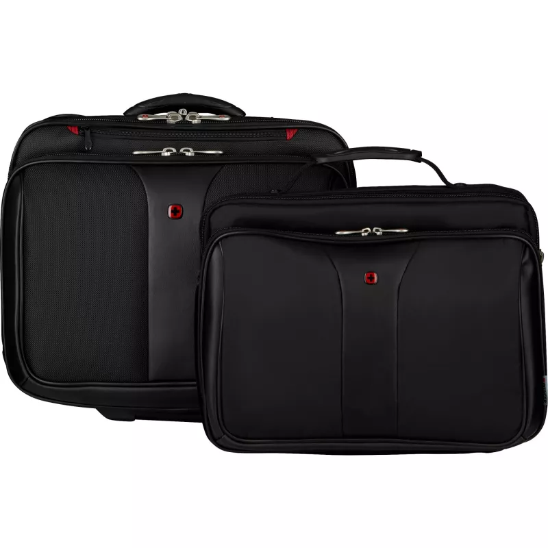 Wenger Patriot 2-teiliges Business-Trolley-Set - Schwarz
