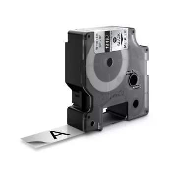 DYMO 19 mm RHINO Permanent Polyester - Schwarz auf Grau - Polyester - D1 - Belgien - Box (S0718200)