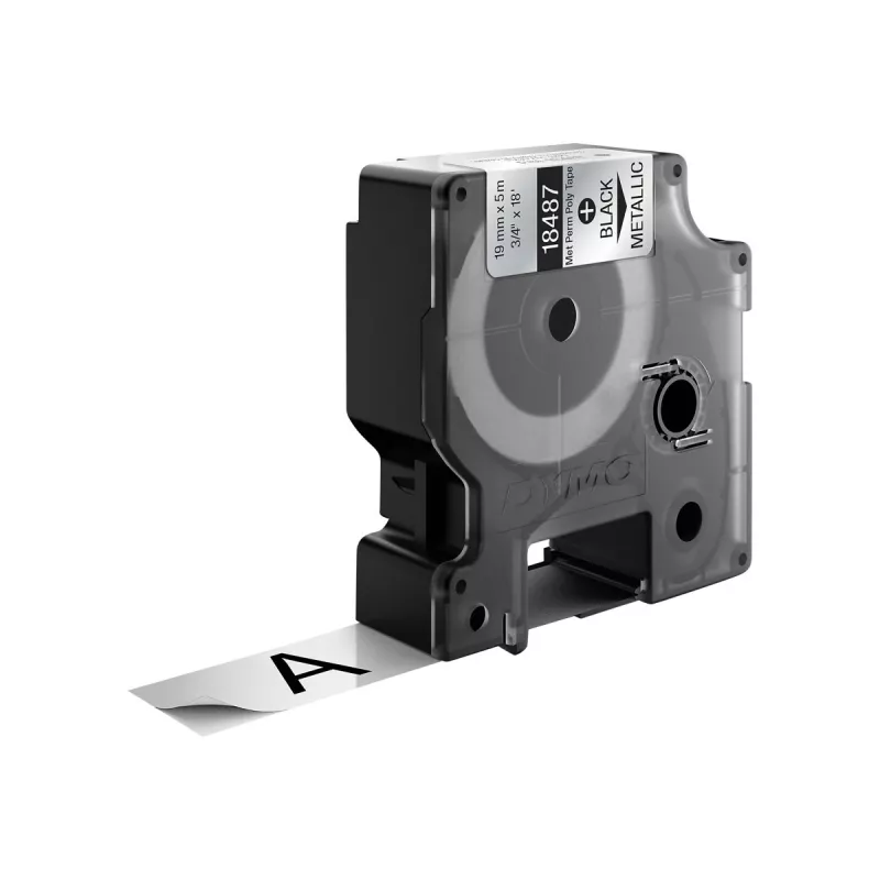 DYMO 19 mm RHINO Permanent Polyester - Schwarz auf Grau - Polyester - D1 - Belgien - Box (S0718200)
