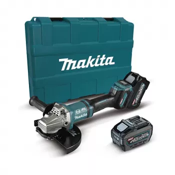 Akku-Winkelschleifer GA038GT201 XGT 40Volt blau schwarz 2x Li-Ion XGT Akku 5,0Ah Koffer
