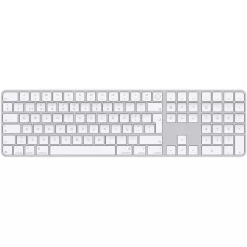 APPLE Magic Tastatur mit Touch ID und Ziffernblock für Mac-Modelle mit Apple Silicon – Portugiesisch – Weiße Tasten