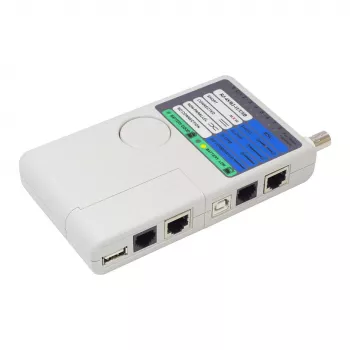 Alcasa GC-N0097 Netzwerkkabeltester UTP/STP Kabeltester Grau (GC-N0097)
