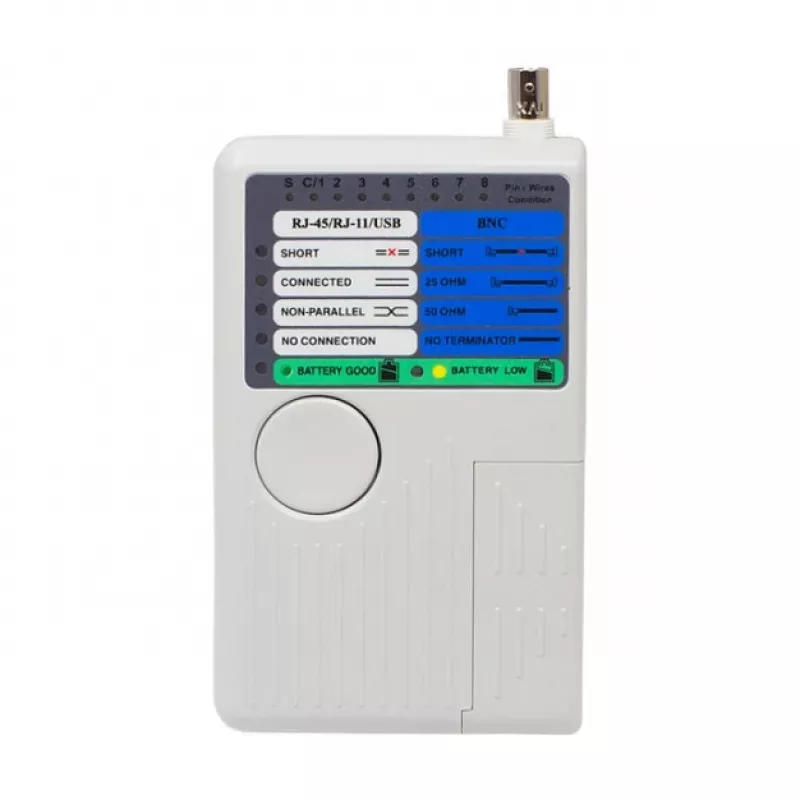Alcasa GC-N0097 Netzwerkkabeltester UTP/STP Kabeltester Grau (GC-N0097)
