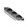 Power Strip 48,30cm (19), 1HE, Schutzkontaktstecker auf 8x Schutzkontaktsteckdose, ÜSS, Schalter, Aluminiumprofil, Good Connections® (GC-N0087)