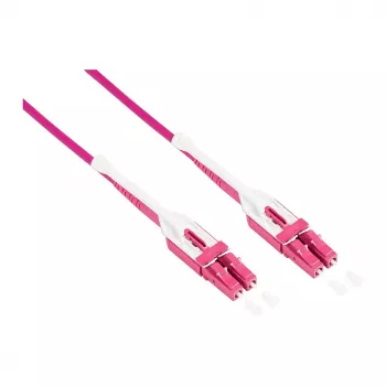 Patchkabel LWL Duplex OM4 (Multimode, 50/125) LC/LC, UNIBOOT, LSZH, reversible polarity, Entriegelungslasche, 10m, Good Connections® (LW-U810LC4)