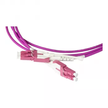 Patchkabel LWL Duplex OM4 (Multimode, 50/125) LC/LC, UNIBOOT, LSZH, reversible polarity, Entriegelungslasche, 10m, Good Connections® (LW-U810LC4)