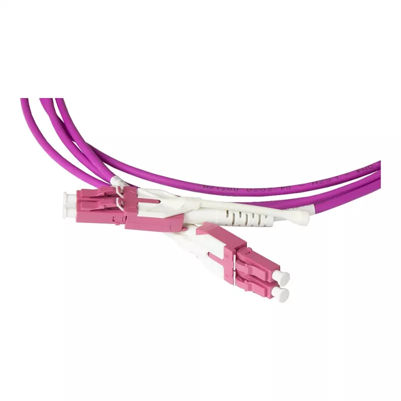 Patchkabel LWL Duplex OM4 (Multimode, 50/125) LC/LC, UNIBOOT, LSZH, reversible polarity, Entriegelungslasche, 10m, Good Connections® (LW-U810LC4)