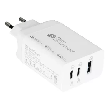 Alcasa PCA-W007W Ladegerät für Mobilgeräte Universal Weiß AC Schnellladegerät für den Innenbereich (PCA-W007W)