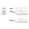 Alcasa PCA-W007W Ladegerät für Mobilgeräte Universal Weiß AC Schnellladegerät für den Innenbereich (PCA-W007W)