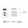 Alcasa PCA-W007W Ladegerät für Mobilgeräte Universal Weiß AC Schnellladegerät für den Innenbereich (PCA-W007W)