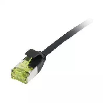 Patchkabel RJ45, CAT6A 500 MHz, 0,25 m, schwarz, U/FTP, Slimline rund d=3,8 mm, TPE/LSZH (Superflex), AWG32, mit Cat.7 Rohkabel, Synergy 21 (S217311V3)