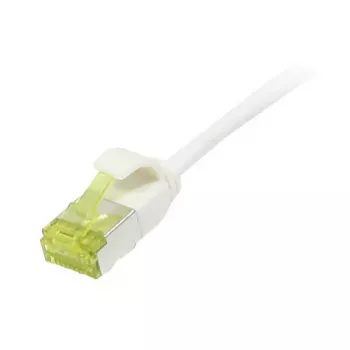 Patchkabel RJ45, CAT6A 500 MHz, 10 m, Weiß, U/FTP, slimline rund d=3,8 mm, TPE/LSZH (Superflex), AWG32, mit Cat.7 Rohkabel, Synergy 21 (S217329V3)