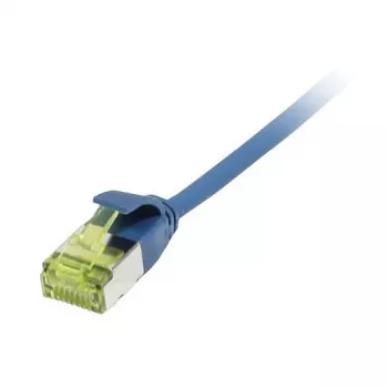 Synergy 21 Patchkabel RJ45 CAT6A 500 MHz 1,0 m Blau U/FTP Slimline Rund d 3,8 mm – Netzwerk – CAT 7 Kabel/RJ45 Stecker