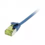 Synergy 21 Patchkabel RJ45 CAT6A 500 MHz 5 m Blau U/FTP Slimline Rund Ø 3,8 mm – Netzwerk – CAT-7-Kabel/RJ45-Stecker